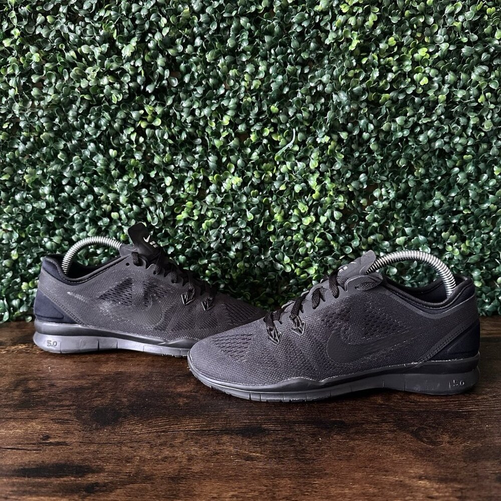 Nike Free 5.0 TR Fit 5 Athletic Running Shoes Black 704674-001 Womens Size 8
